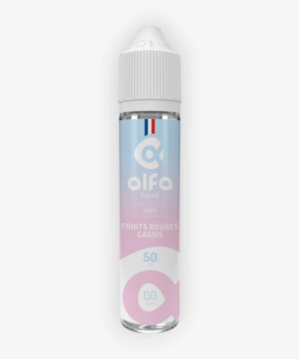 E-liquide Fruits Rouges Cassis (50 VG) 50 mL - Alfaliquid