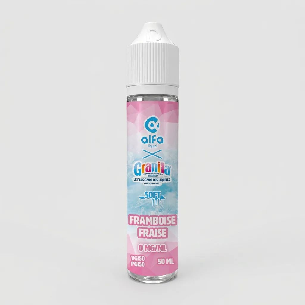 E-liquide Framboise Fraise Soft 50 mL - Granita — Alfaliquid - Granita