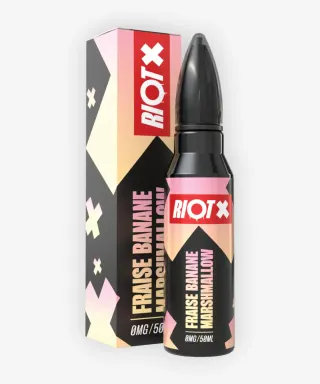 E-liquide Fraise Banane Marshmallow 50 mL - Riot