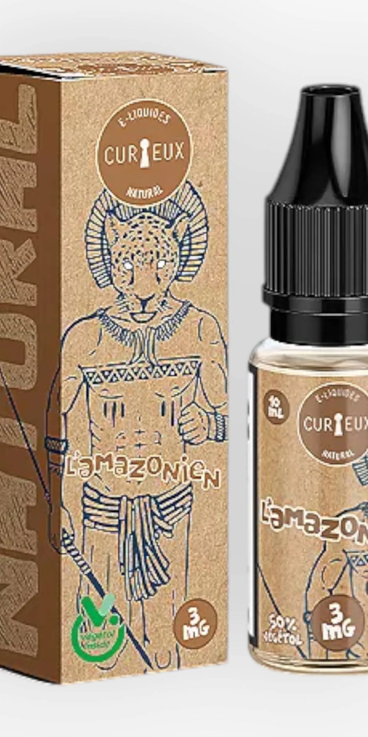 E-liquide L'Amazonien 10 mL - Natural Curieux — Curieux - Edition Natural