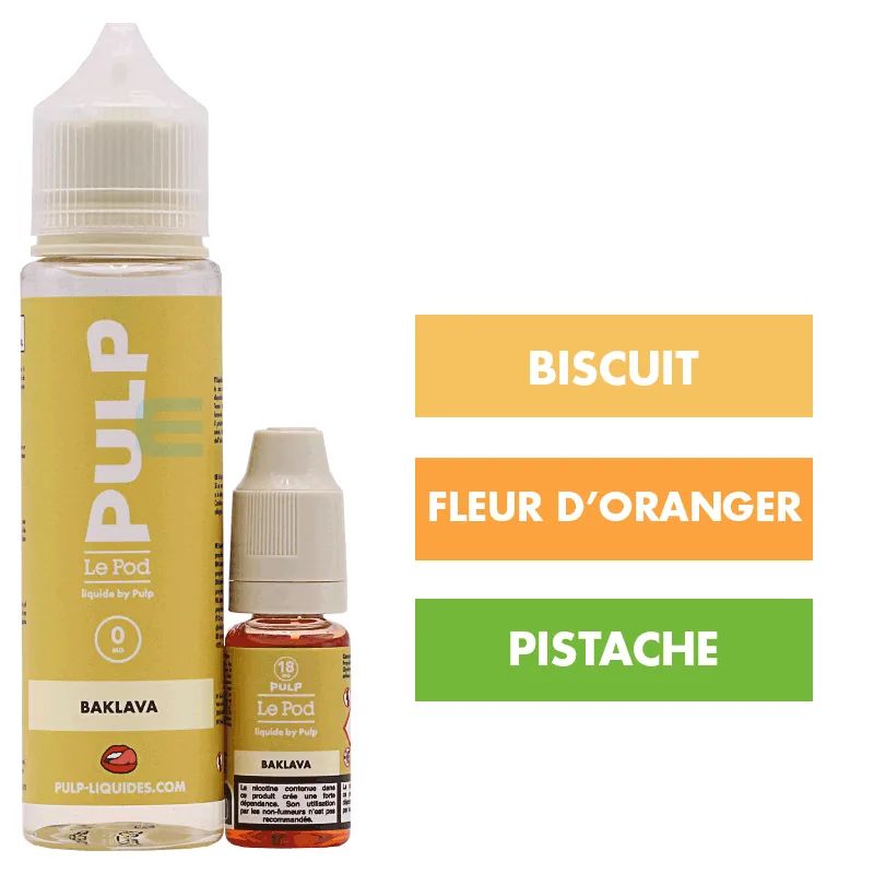 E-liquide Baklava 60 mL - Pulp Le Pod — Pulp - Le Pod