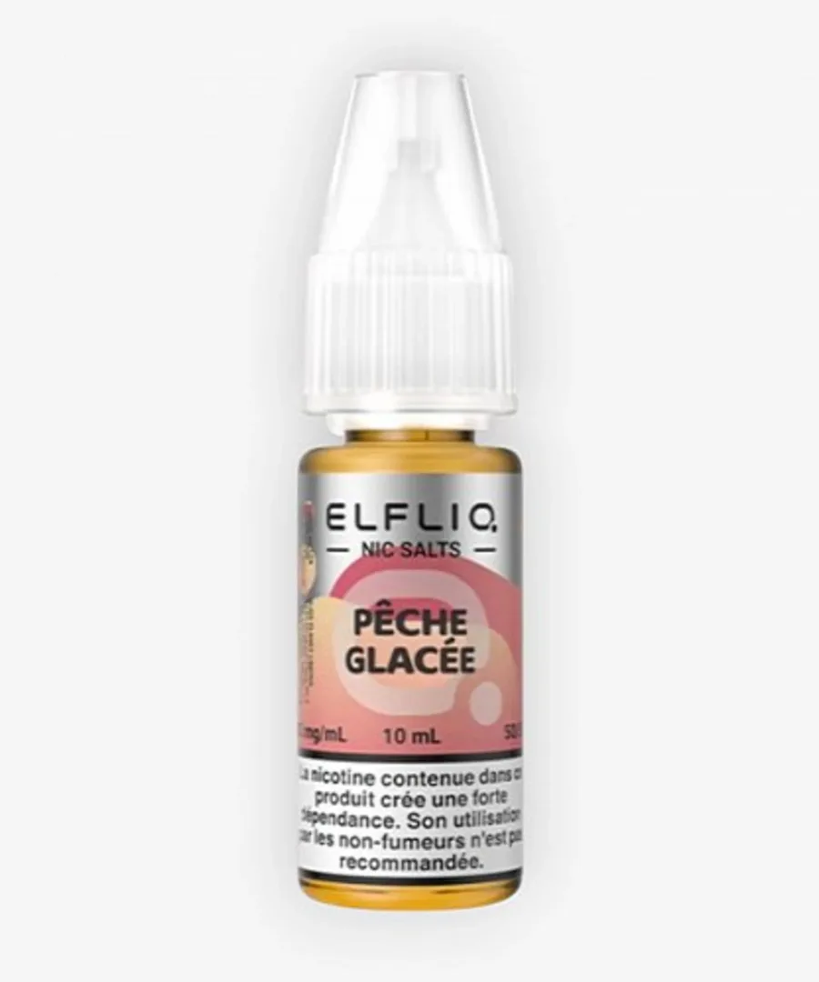 E-liquide Pêche Glacée Nic Salt 10 mL - Elfliq ElfBar
