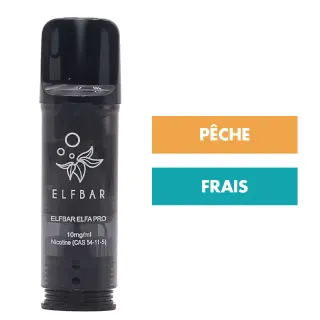 Cartouche Elfa Pro Pêche Glacée (x2) - Elfbar