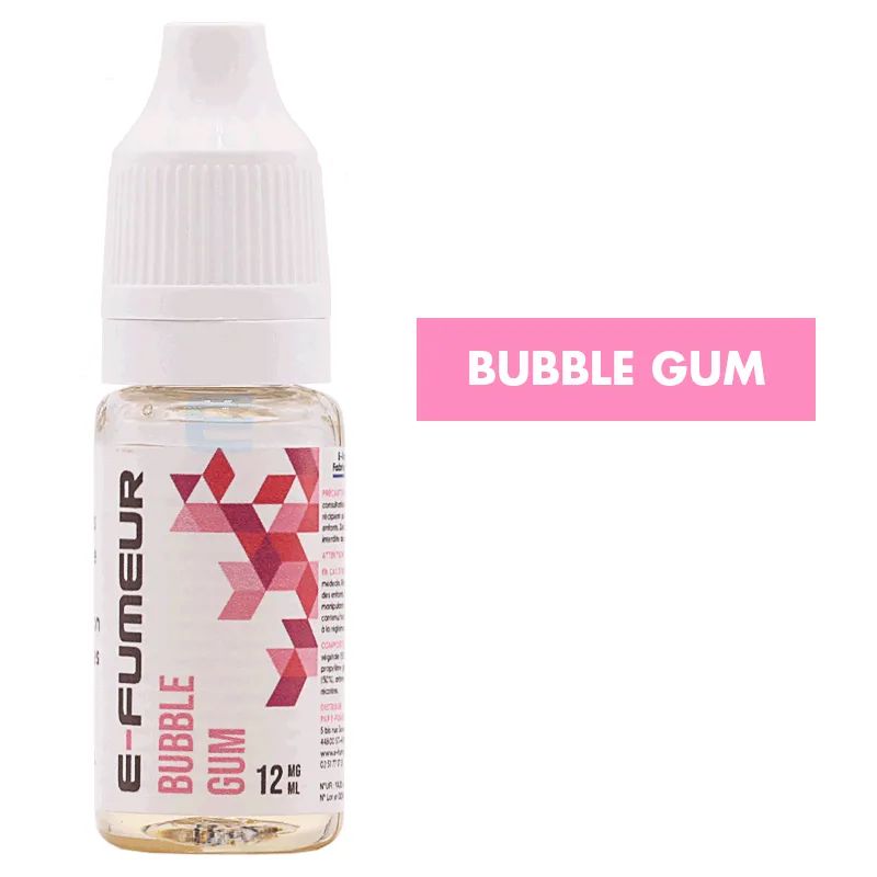 E-liquide Bubble Gum 10 mL - E-FUMEUR — E-Fumeur - E-liquides