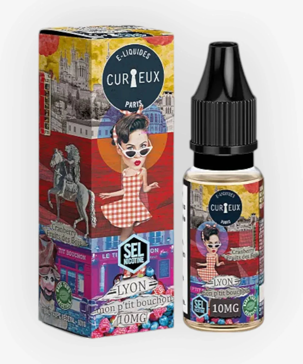 E-liquide Lyon Mon P'tit Bouchon Nic Salt 10 mL - Édition Hexagone Curieux