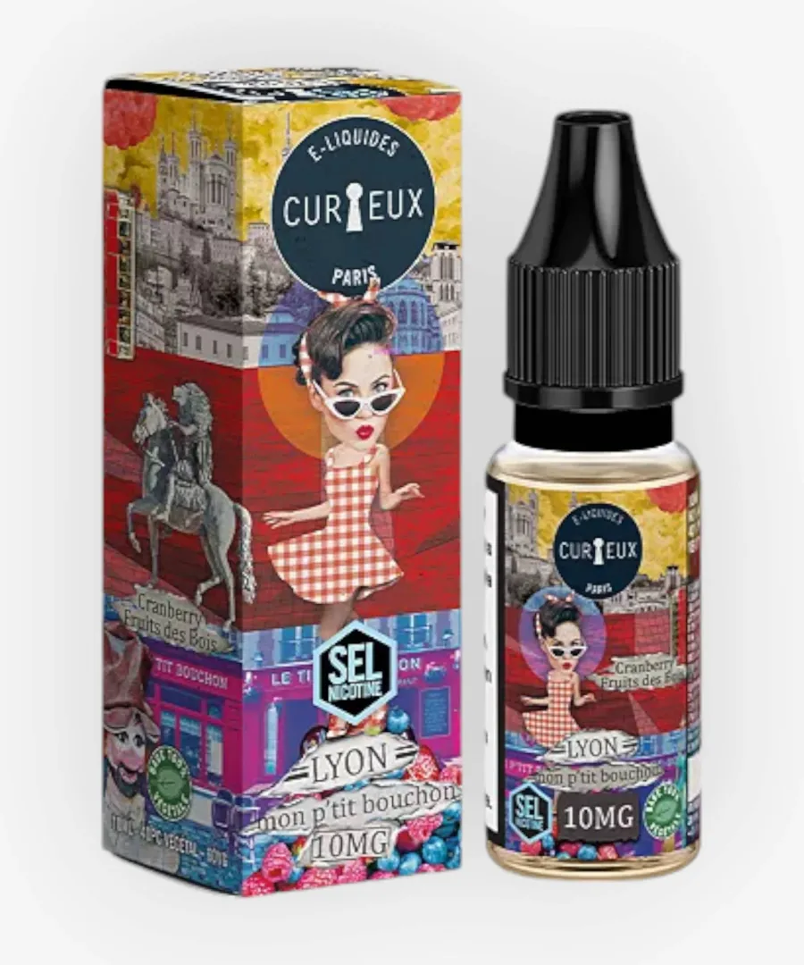 E-liquide Lyon Mon P'tit Bouchon Nic Salt 10 mL - Édition Hexagone Curieux