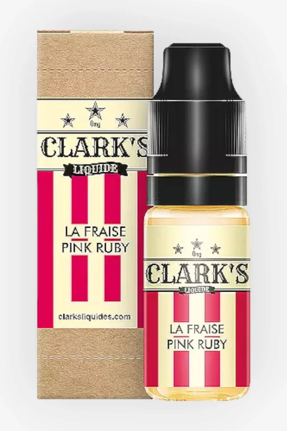 E-liquide La Fraise Pink Ruby 10 mL - Clark s Liquide