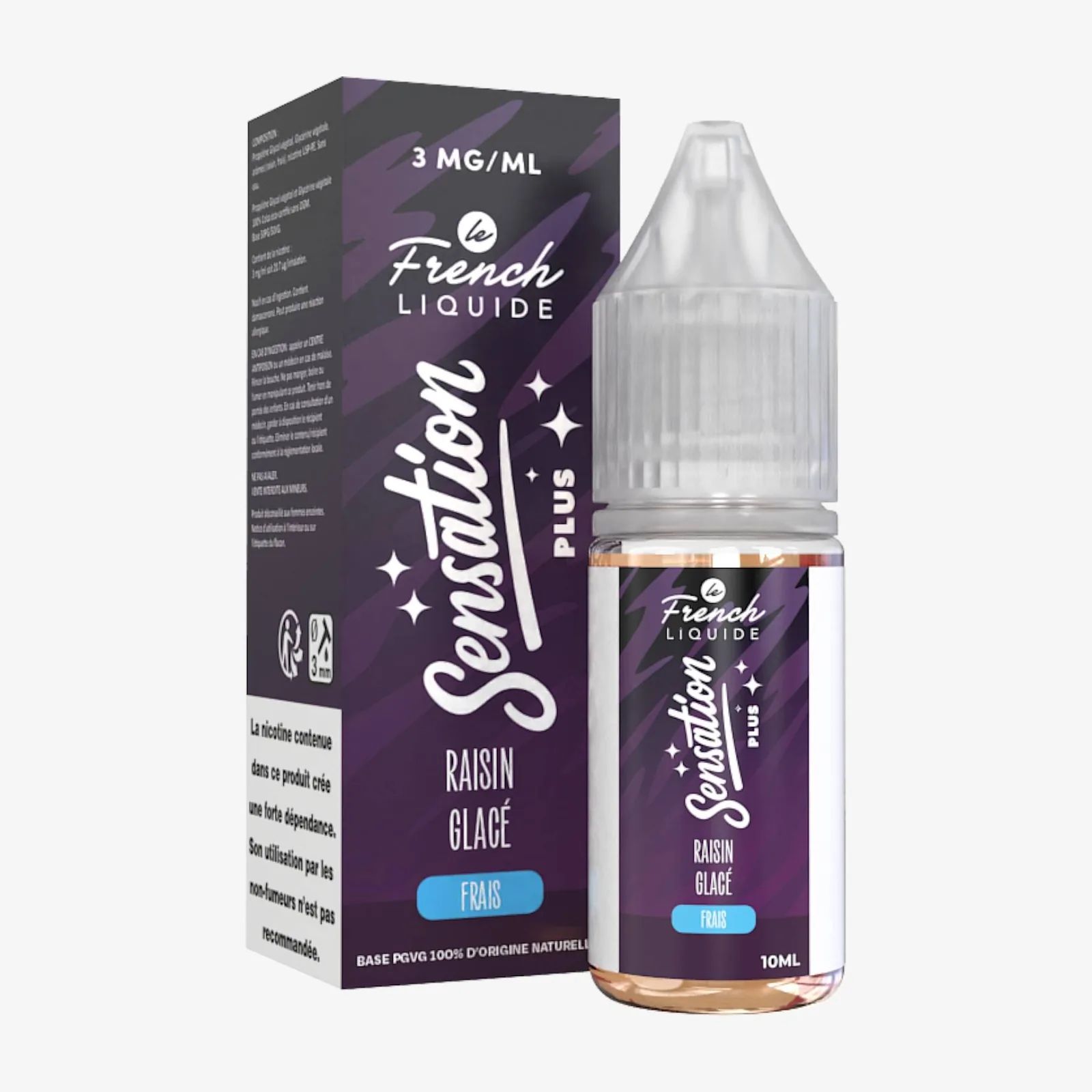 E-liquide Raisin Glacé 10 mL - Sensation Plus Le French Liquide