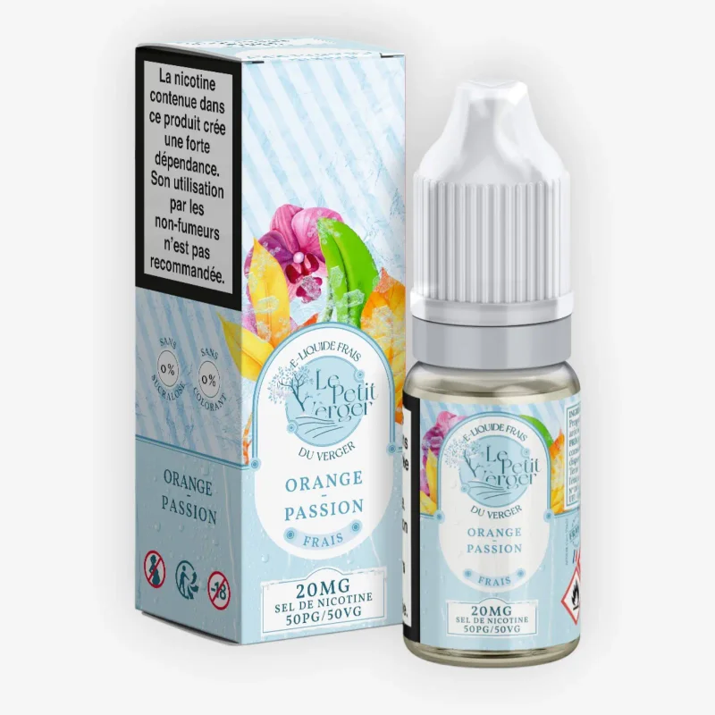E-liquide Orange Passion Frais 10 mL - Le Petit Verger