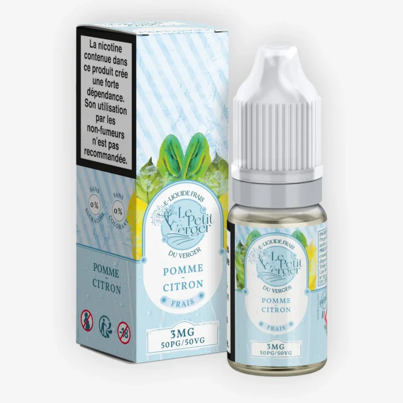E-liquide Pomme Citron Frais 10 mL - Le Petit Verger