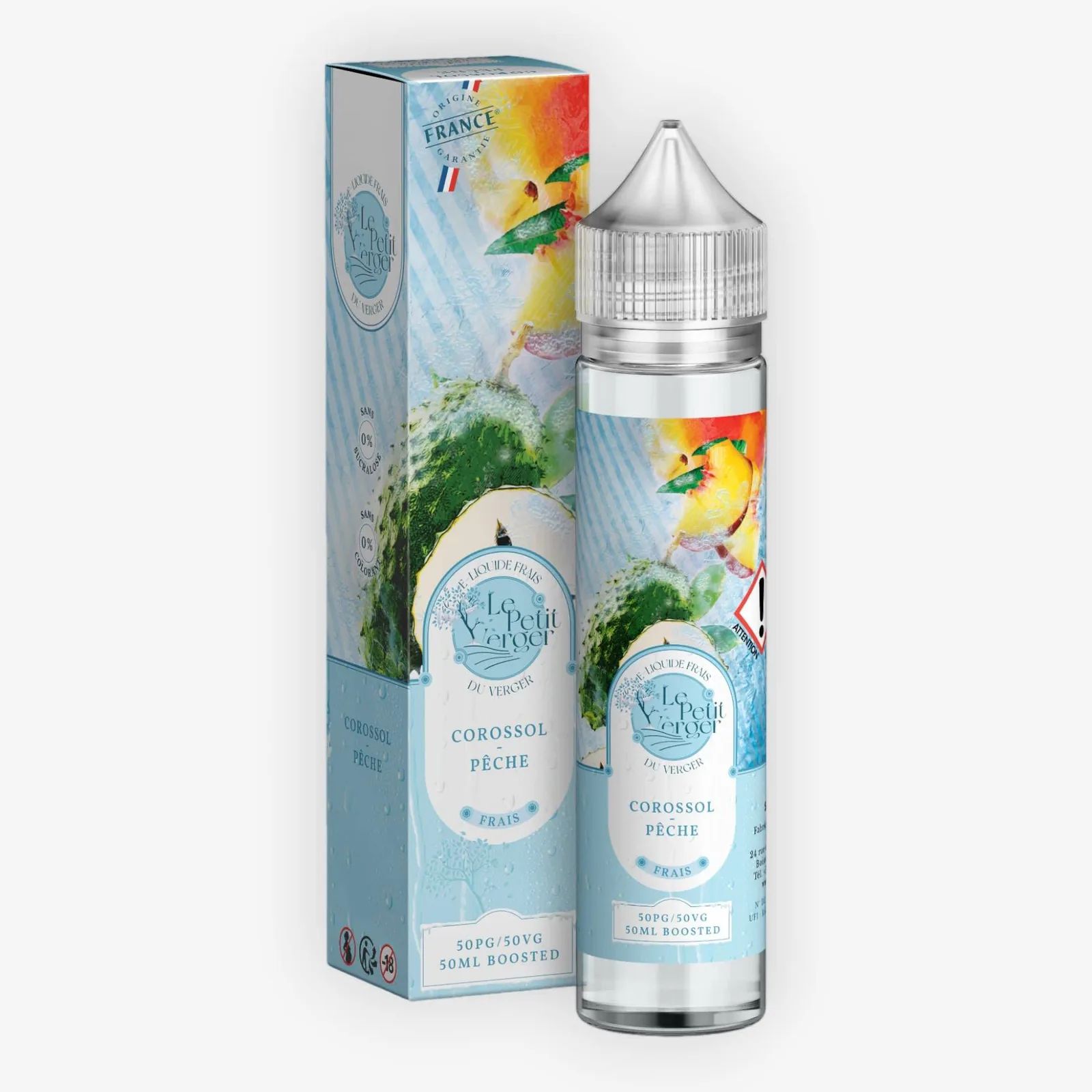 E-liquide Corossol Peche Frais 50 mL - Le Petit Verger