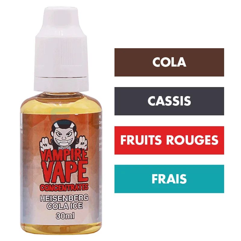 Concentré Heisenberg Cola Ice 30 mL - Vampire Vape