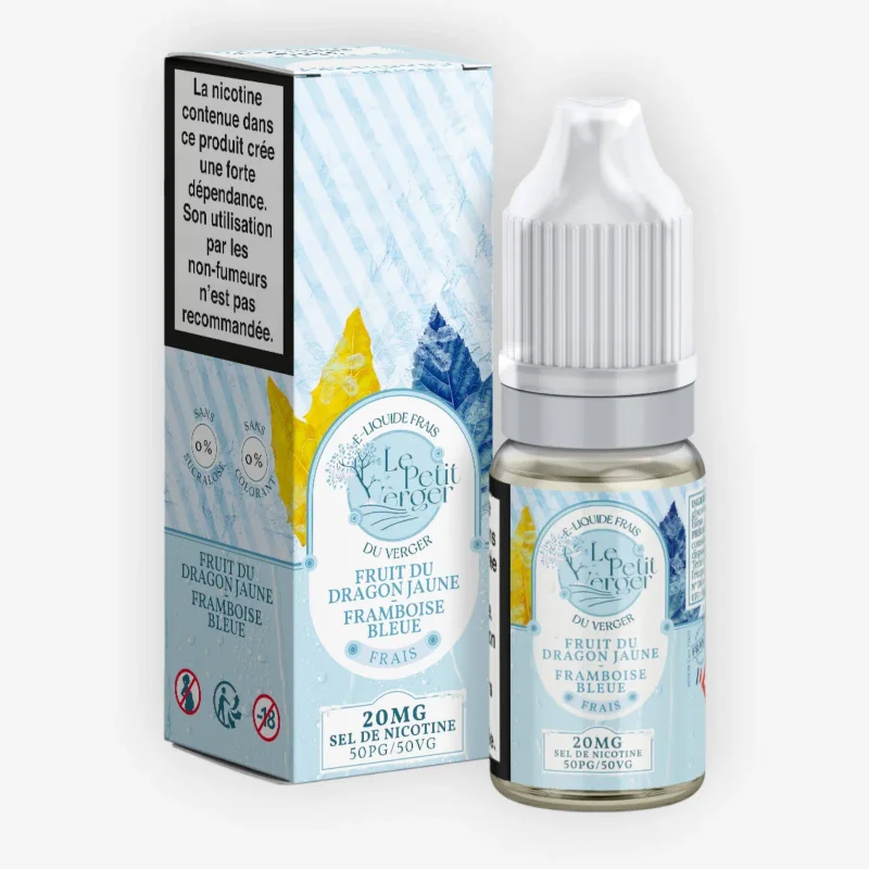 E-liquide Fruit Du Dragon Jaune Framboise Bleue Frais 10 mL - Le Petit Verger