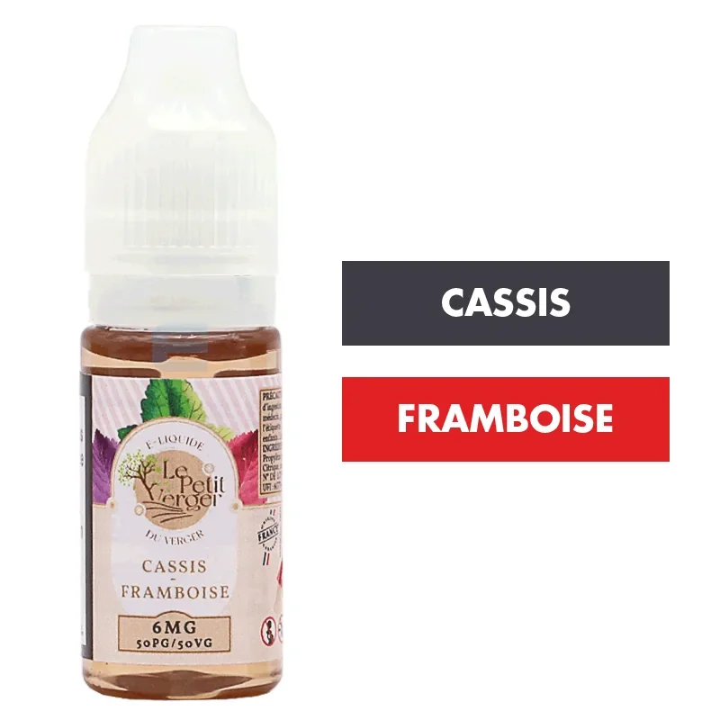 E-liquide Cassis Framboise 10 mL - Le Petit Verger