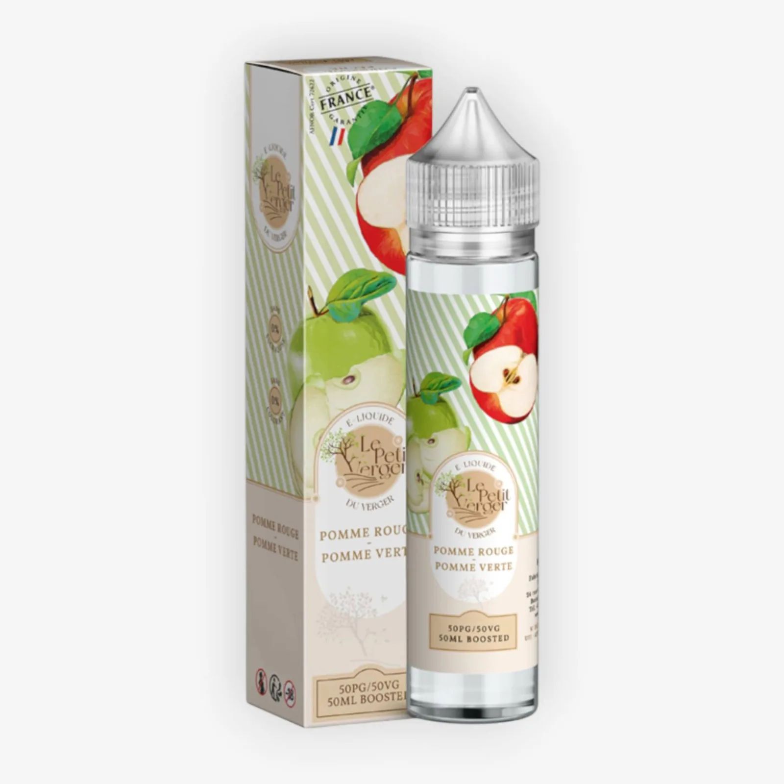 E-liquide Pomme Rouge Pomme Verte 50 mL - Le Petit Verger