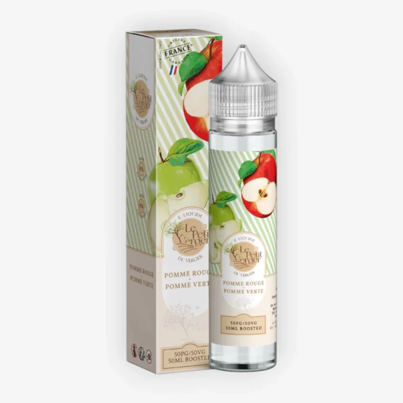 E-liquide Pomme Rouge Pomme Verte 50 mL - Le Petit Verger