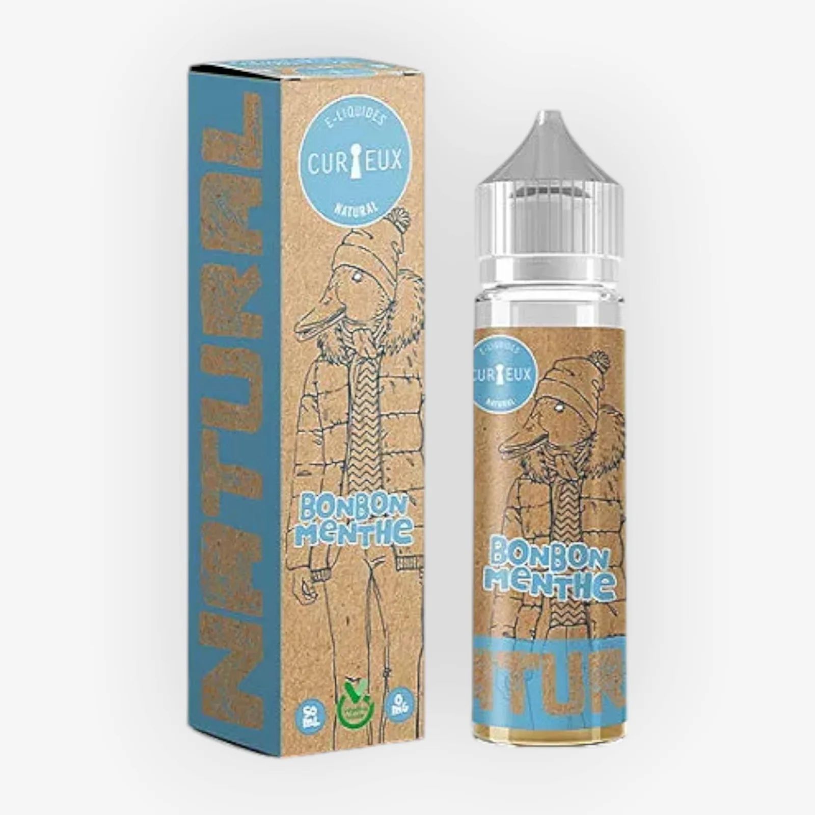 E-liquide Bonbon Menthe 50 mL - Natural Curieux