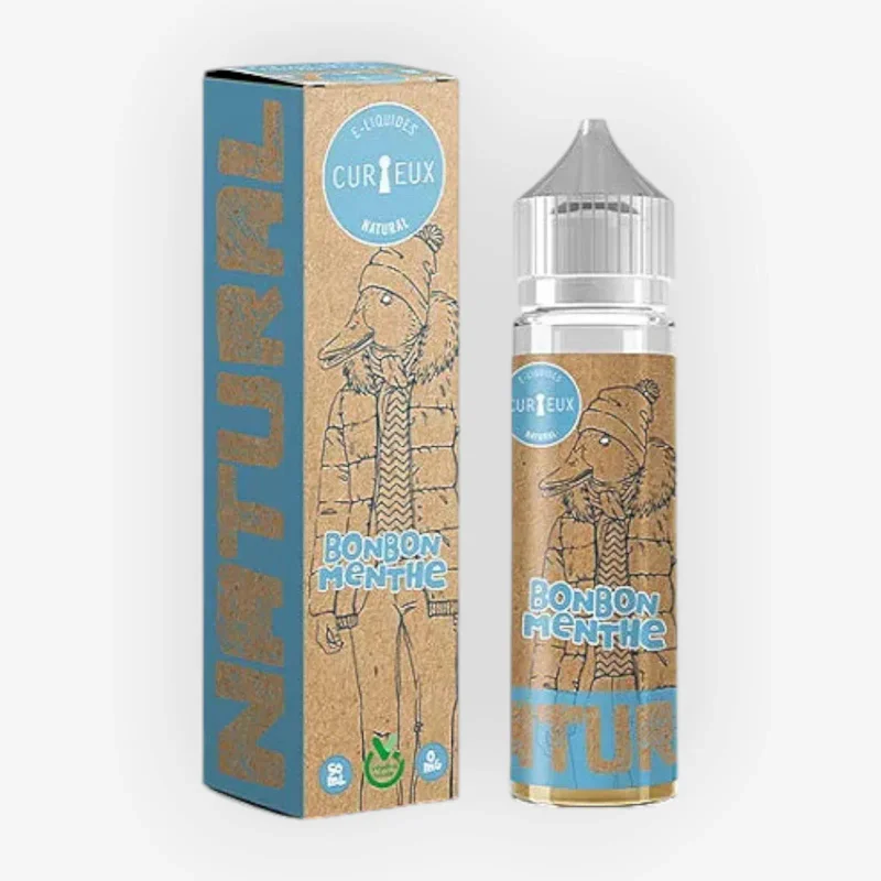 E-liquide Bonbon Menthe 50 mL - Natural Curieux