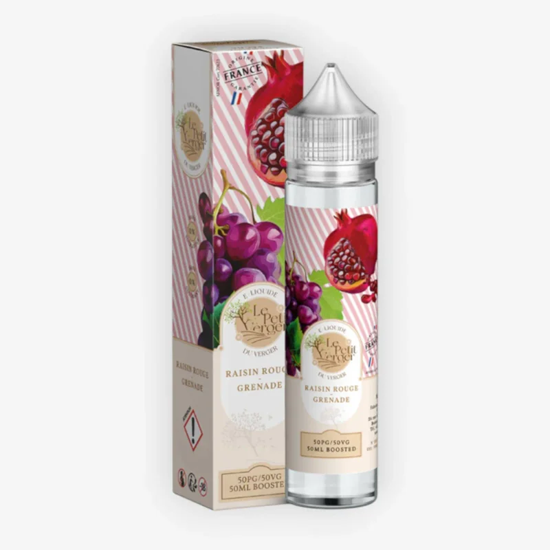 E-liquide Raisin Rouge Grenade 50 mL - Le Petit Verger